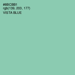 #8BCBB1 - Vista Blue Color Image