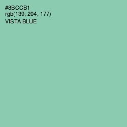 #8BCCB1 - Vista Blue Color Image