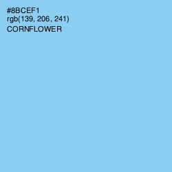 #8BCEF1 - Cornflower Color Image