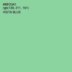#8BD3A1 - Vista Blue Color Image