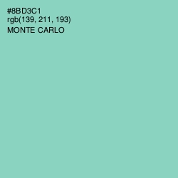 #8BD3C1 - Monte Carlo Color Image