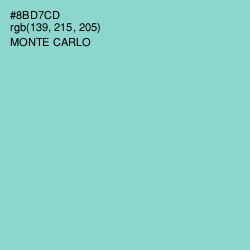 #8BD7CD - Monte Carlo Color Image