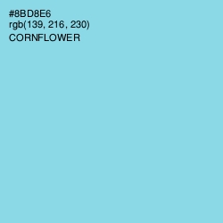 #8BD8E6 - Cornflower Color Image