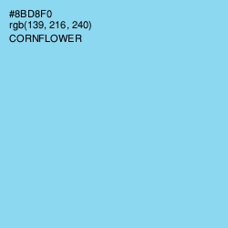 #8BD8F0 - Cornflower Color Image