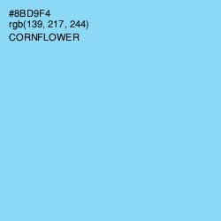 #8BD9F4 - Cornflower Color Image