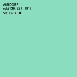 #8BDDBF - Vista Blue Color Image