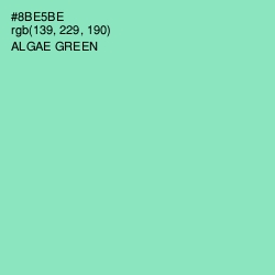 #8BE5BE - Algae Green Color Image