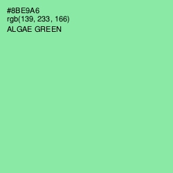 #8BE9A6 - Algae Green Color Image