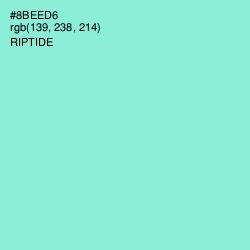#8BEED6 - Riptide Color Image