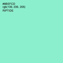 #8BEFCD - Riptide Color Image