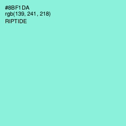 #8BF1DA - Riptide Color Image