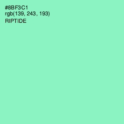 #8BF3C1 - Riptide Color Image