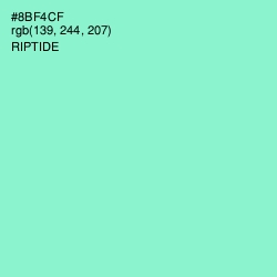 #8BF4CF - Riptide Color Image