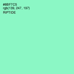 #8BF7C5 - Riptide Color Image