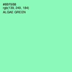 #8BF9B8 - Algae Green Color Image