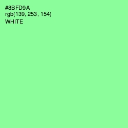 #8BFD9A - Mint Green Color Image