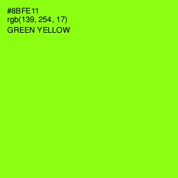 #8BFE11 - Green Yellow Color Image