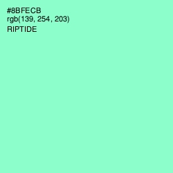 #8BFECB - Riptide Color Image