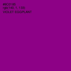 #8C0185 - Violet Eggplant Color Image