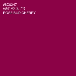 #8C0247 - Rose Bud Cherry Color Image