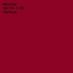 #8C0326 - Paprika Color Image