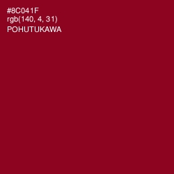 #8C041F - Pohutukawa Color Image