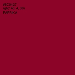 #8C0427 - Paprika Color Image