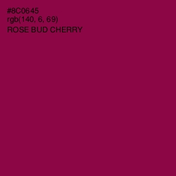 #8C0645 - Rose Bud Cherry Color Image