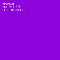 #8C06DB - Electric Violet Color Image