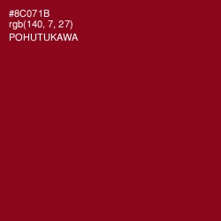 #8C071B - Pohutukawa Color Image