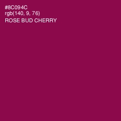 #8C094C - Rose Bud Cherry Color Image