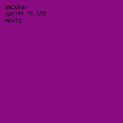 #8C0A81 - Violet Eggplant Color Image