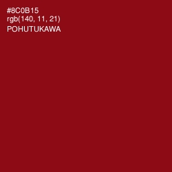 #8C0B15 - Pohutukawa Color Image