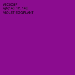 #8C0C8F - Violet Eggplant Color Image