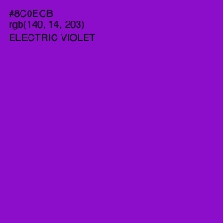 #8C0ECB - Electric Violet Color Image