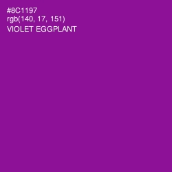 #8C1197 - Violet Eggplant Color Image