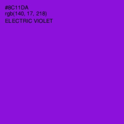 #8C11DA - Electric Violet Color Image