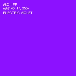 #8C11FF - Electric Violet Color Image