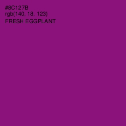 #8C127B - Fresh Eggplant Color Image