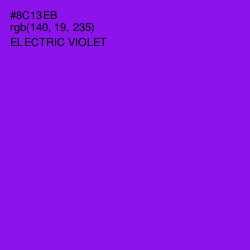 #8C13EB - Electric Violet Color Image