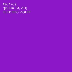 #8C17C9 - Electric Violet Color Image