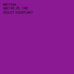 #8C1994 - Violet Eggplant Color Image