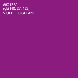 #8C1B80 - Violet Eggplant Color Image