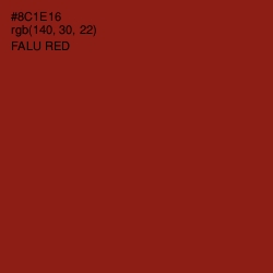 #8C1E16 - Falu Red Color Image