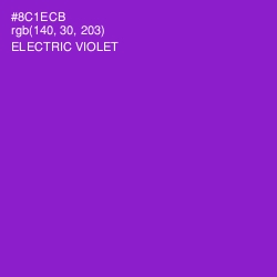#8C1ECB - Electric Violet Color Image