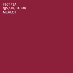 #8C1F3A - Merlot Color Image