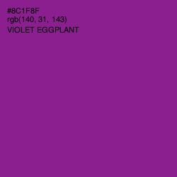 #8C1F8F - Violet Eggplant Color Image