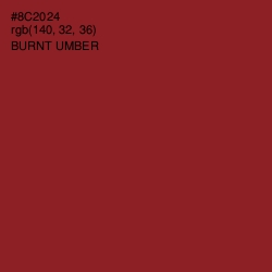 #8C2024 - Burnt Umber Color Image