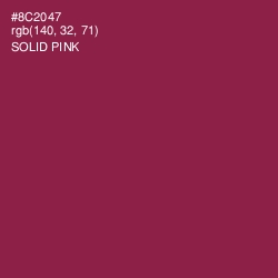 #8C2047 - Solid Pink Color Image