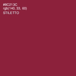 #8C213C - Stiletto Color Image